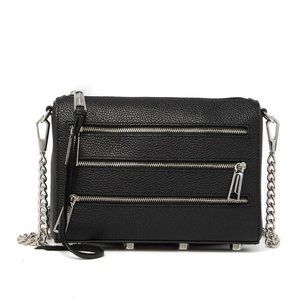 Rebecca Minkoff Mini 5 Zip Leather Crossbody Bag